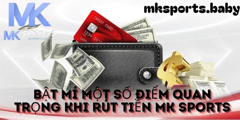 Một số điểm quan trọng khi rút tiền nhà cái mk sports